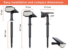 Venkovní solární LED světlo VIKING D66