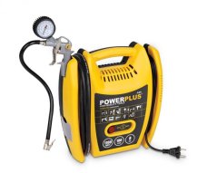 Kompresor 1100W  plus  5 ks přísl. bezolejový POWERPLUS POWX1705