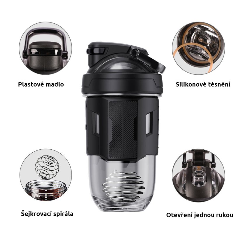 Shaker sportovní láhev - tritan, 700 ml