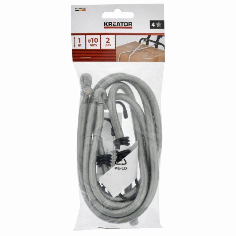 Upínací gumy 10mm, 100cm 2ks KREATOR KRTH40901