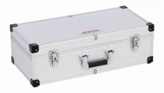 Hliníkový kufor na 80CD strieborný KREATOR KRT640280S