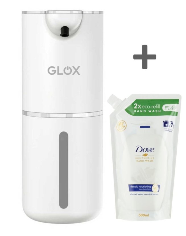 Bezdotykový dávkovač mýdla bílý GLOX GM1W
