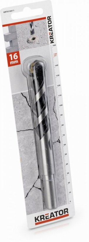 Vrták do betonu 16x150 mm KREATOR KRT010411 Vrták do betonu 16x150 mm KREATOR KRT010411