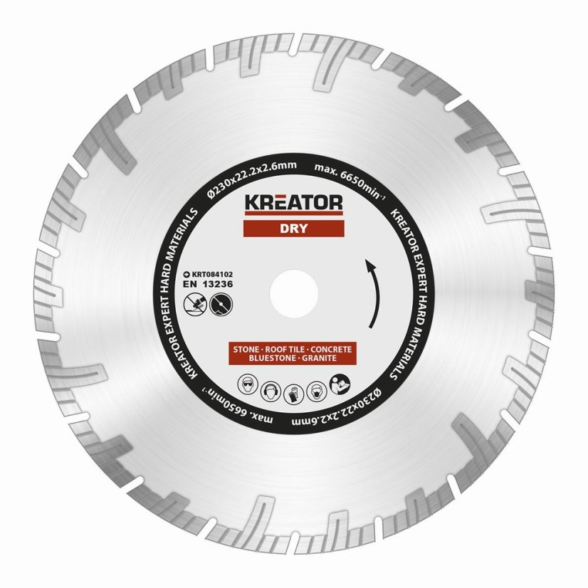 Diamantový kotouč segmentový 230mm EXPERT KREATOR KRT084102
