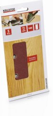 5x Brusný papír 93 x 187 G80 KREATOR KRT201505