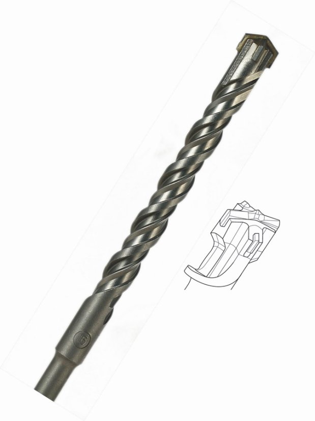 16 x 210 mm vrták SDS Plus 4-břitý HSS Tools  2449-1163