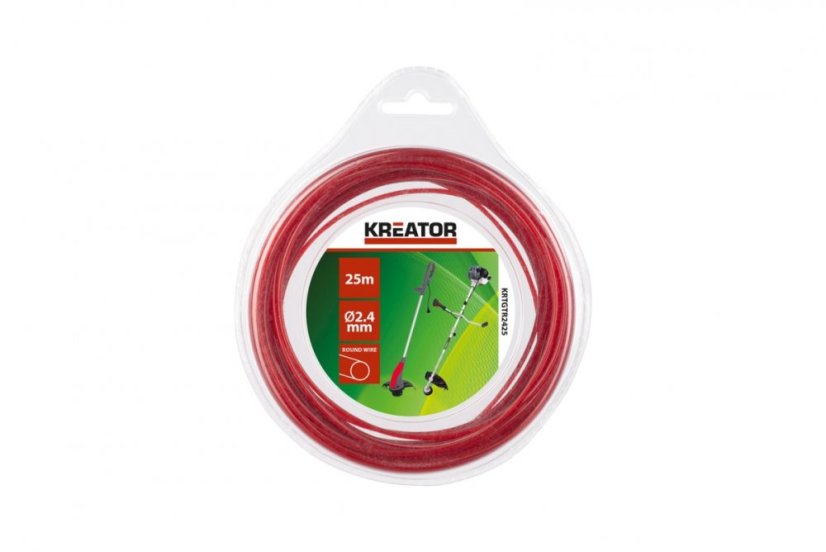 Struna kulatá 2,4 mm x 25 m KREATOR KRTGTR2425