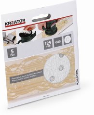 5x Brusný papír 125 mm na barvu G60 KREATOR KRT230554