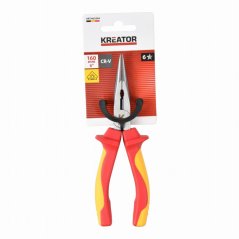 Kleště prodloužené ploché 160mm VDE KREATOR KRTH62904