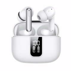 Sluchátka Bluetooth s potlačením hluku - bílá GLOX MFair45W