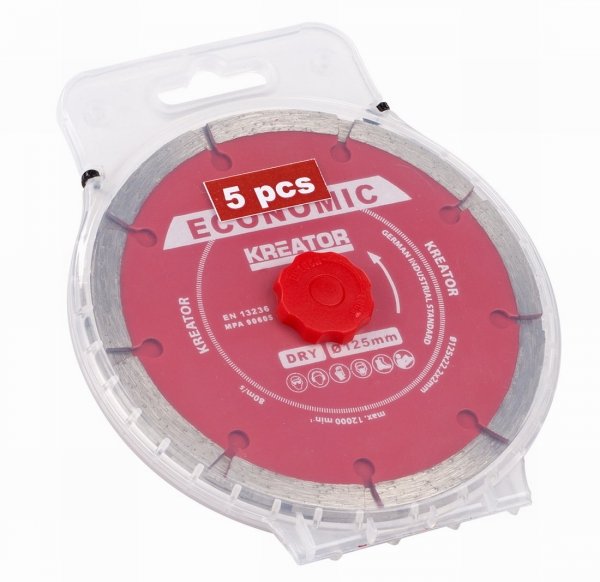 Diamantový kotúč 125mm Sada 5ks KREATOR Z882020