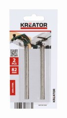 2 ks náhradních nožů pro hoblíky 82mm KREATOR KRT991000
