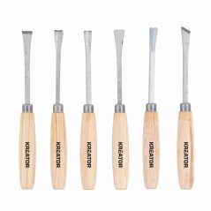 Mini řezbářské nožíky / dláta 6ks KREATOR KRTH23203