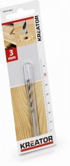 Vrták do dřeva 3x60 mm KREATOR KRT010601