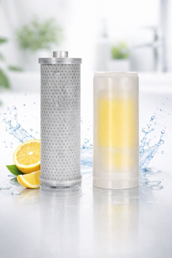 Filtrační sprchová hlavice sada antracit GLOX SH001G