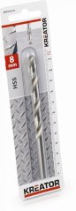 HSS vrták do kovu 8x117 mm KREATOR KRT010118