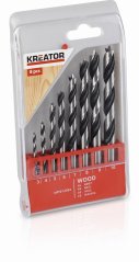 8 ks Vrtáků do dřeva SET 3-10 mm KREATOR KRT012302