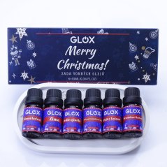 Sada 6ks Vánočních aroma olejů GLOX GLOXAO2