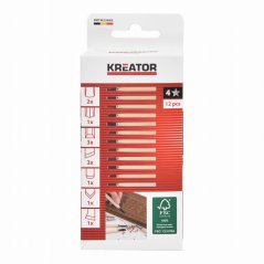 Mini dláta na dřevo sada 12ks KREATOR KRTH23602