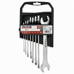 Sada oboustranných otevřených klíčů 6-22mm - 8ks KREATOR KRTH30001
