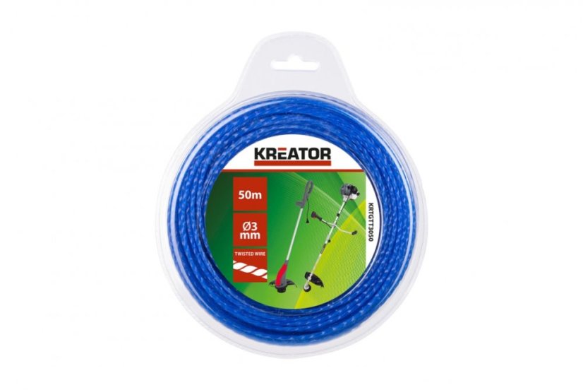 Struna kroucená 3 mm x 50 m KREATOR KRTGTT3050