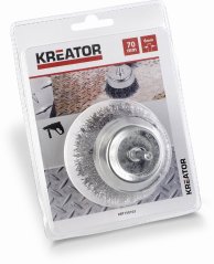 Ocelový kartáč na vrtačky 70mm KREATOR KRT150103