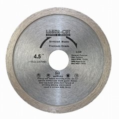 Diamantový kotúč celoobvodový 115 x 22,23 x 7mm LCR LASER-CUT L00101