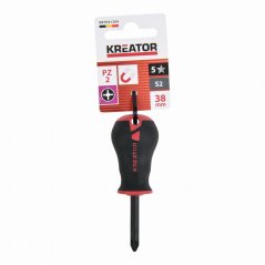 Šroubovák krátký PZ2 38mm KREATOR KRTH21204