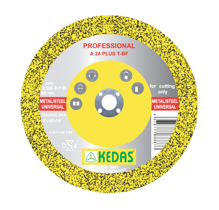 Řezný kotouč na ocel 180 x 2,0 x 22,2 KEDAS  KDA0078
