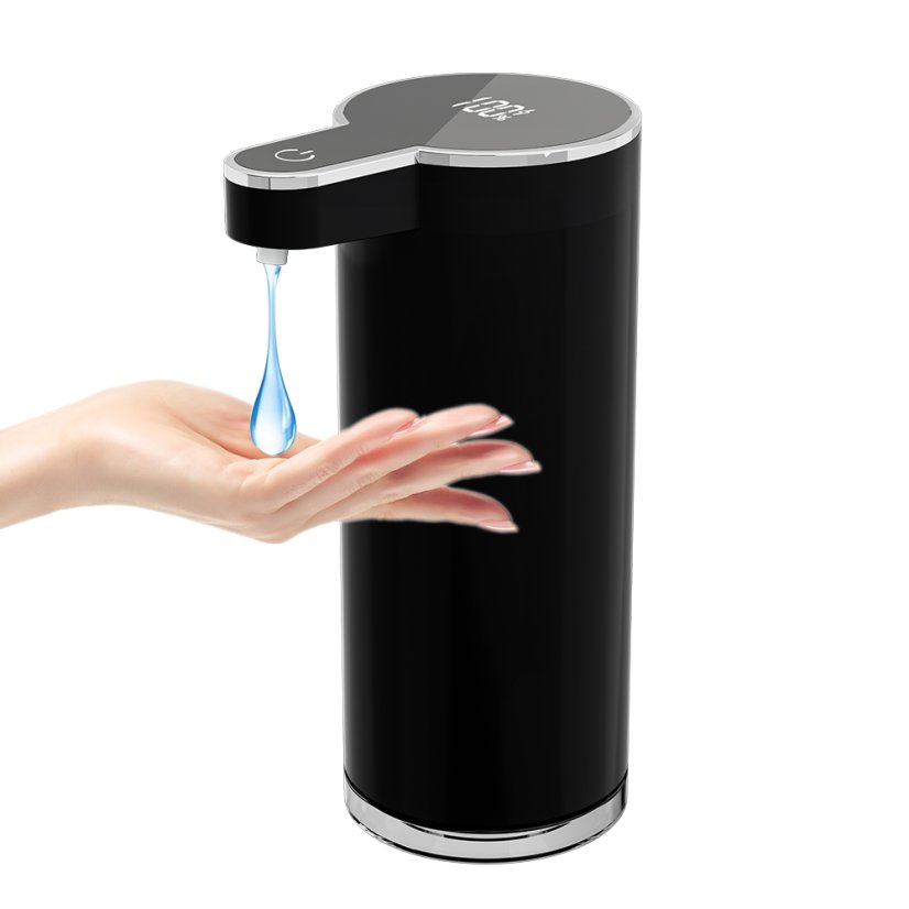 Bezdotykový dávkovač mýdla nerezový černý GLOX GST01B