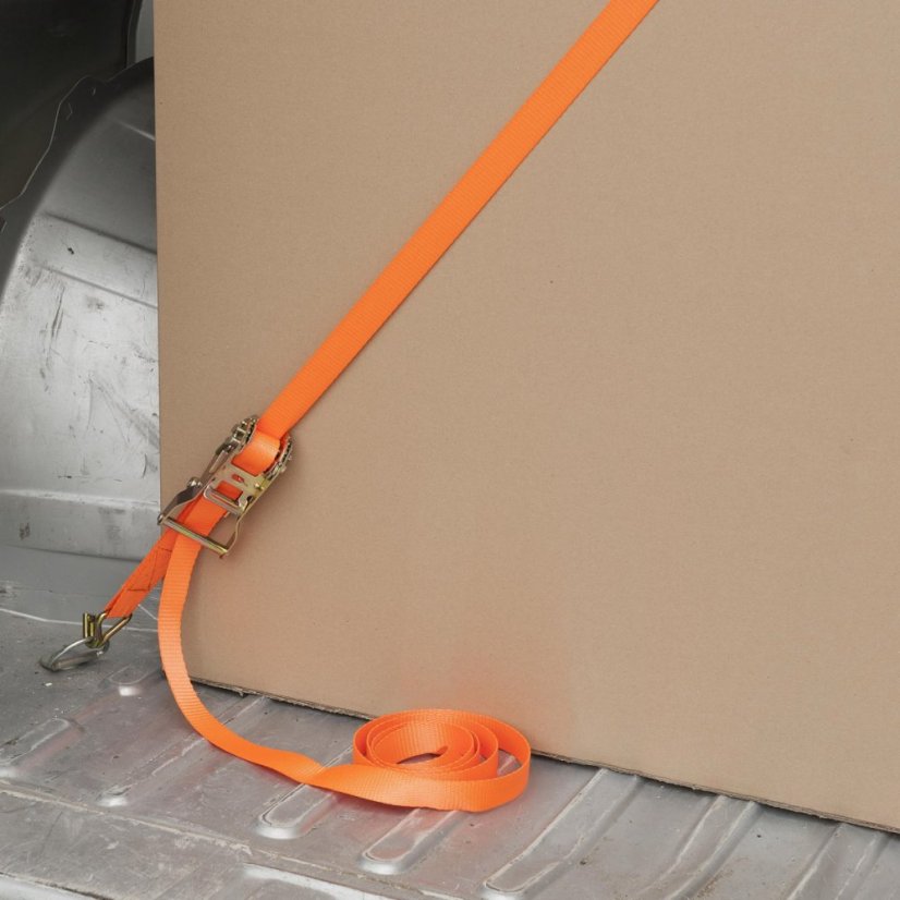 Upínací popruh ráčnový s háky 480kg / 5m HIGH QUALITY KREATOR KRTH40805