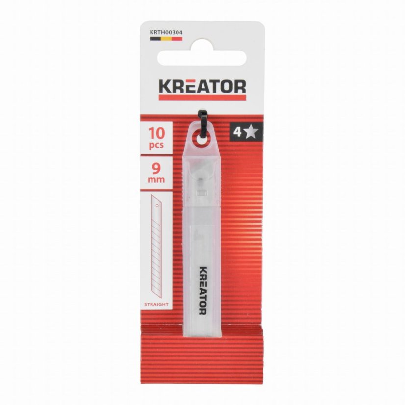 Náhradní nože 9mm 10ks KREATOR KRTH00304