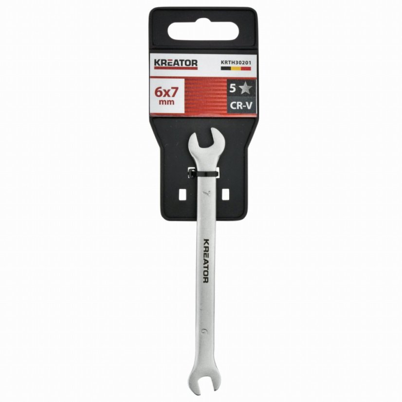 Oboustranný klíč otevřený 6x7 -120mm KREATOR KRTH30201