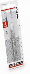 HSS vrták do kovu 4x75 mm KREATOR KRT010108