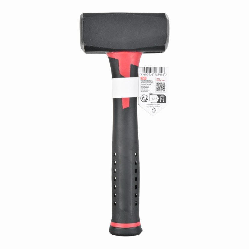 Palice 1500g - Sklolaminátová násada KREATOR KRTH90303