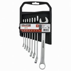 Sada klíčů očko/otevřený 8-19mm 8ks KREATOR KRTH30007