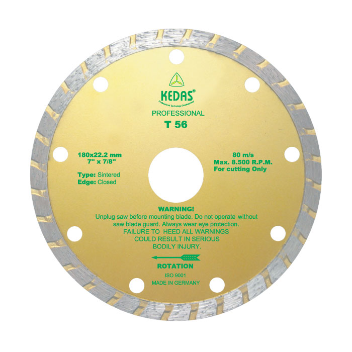 180 x 22,2 x 10 mm Diamantový řezný kotouč T 56  KW00753