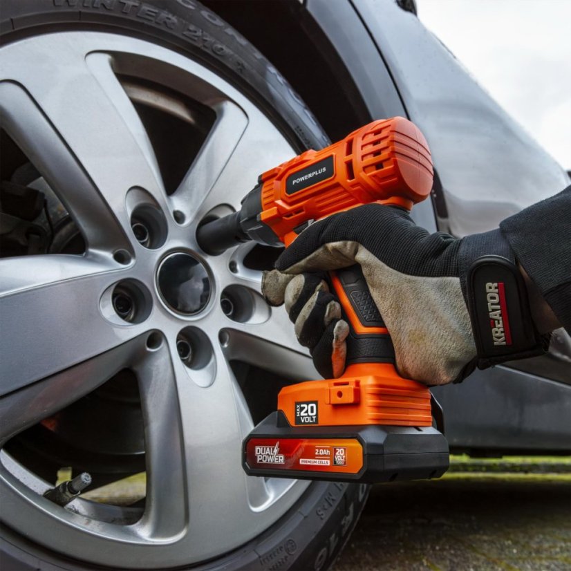 Aku rázový utahovák 1/2" 20V 180Nm (bez AKU) POWERPLUS POWDPO2100