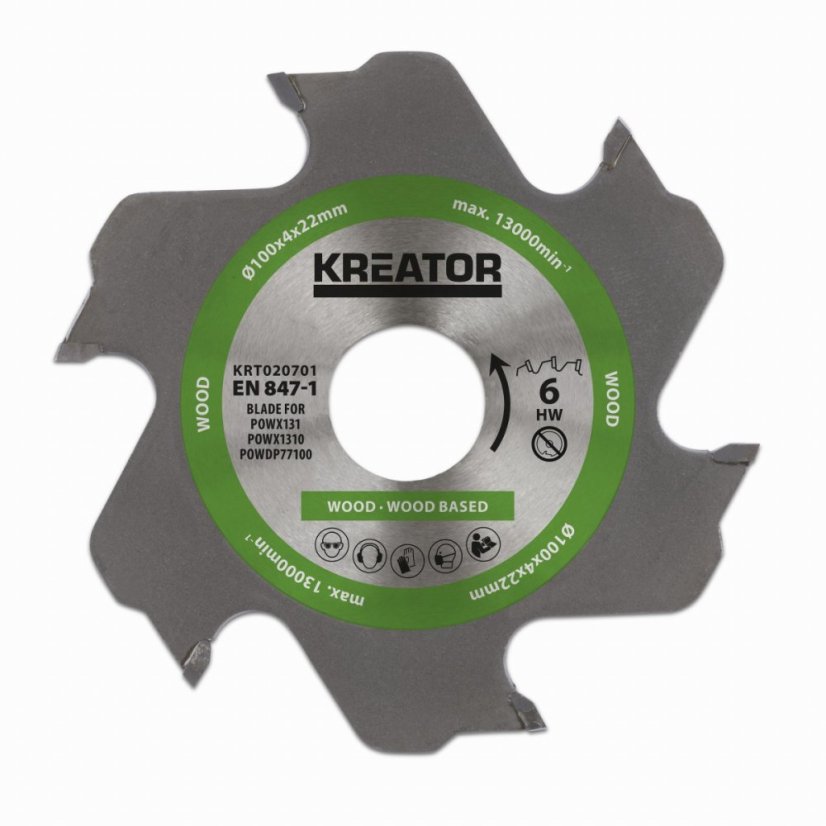 Pilový kotouč pro lamelovací frézky 100mm 6T KREATOR KRT020701