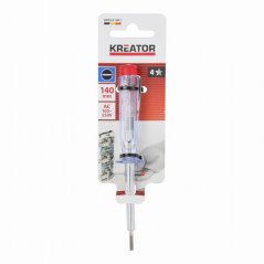 Skúšačka napätia VOLT TESTER 100-250V 140mm KREATOR KRTH21902