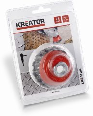 Brusný copánkový kartáč M14-75mm KREATOR KRT150203