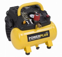 Kompresor 1100W 6L 8bar bezolejový POWERPLUS POWX1721