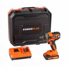 Aku rázový utahovák 1/2" 20V SET POWERPLUS POWDP20160