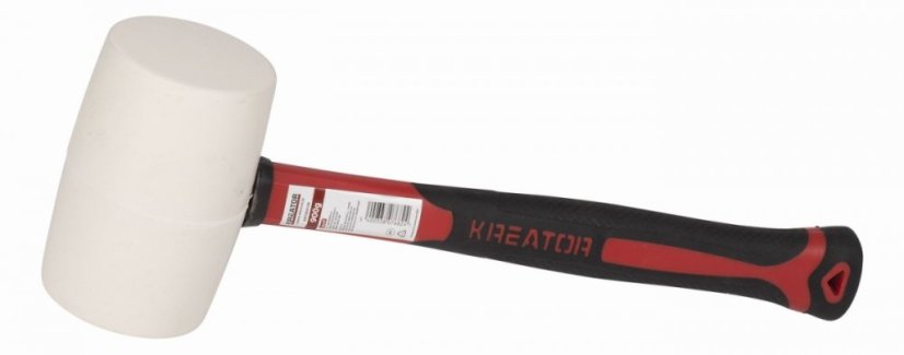 Gumová palice bílá 900g - Laminátová násada KREATOR KRT904106