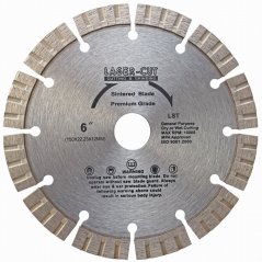 Diamantový kotouč segmentový 150 x 22,23 x 12mm LST LASER-CUT L00113