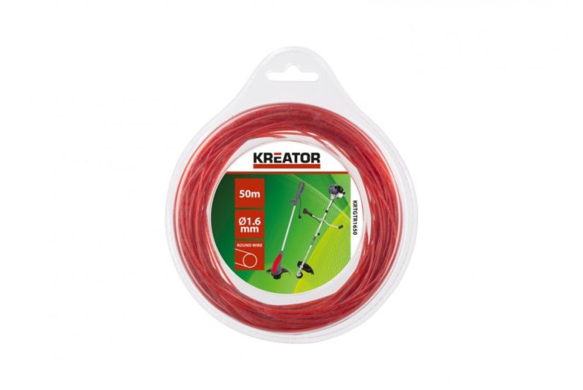 Struna kulatá 1,6 mm x 50 m KREATOR KRTGTR1650