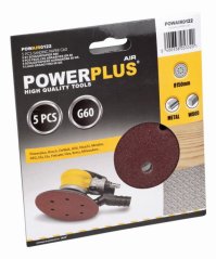 5x brusný disk prům.150 G60 POWERPLUS POWAIR0122