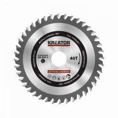 Pilový kotouč na dřevo 235mm 40T KREATOR KRT020436