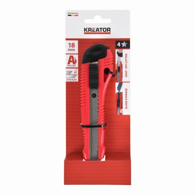 Odlamovací nůž 18 mm long KREATOR KRTH00105