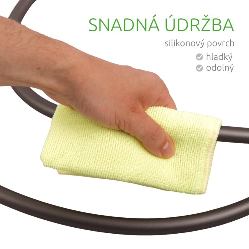 Sprchová hadica silikónová 180 cm biela GLOX HS18W